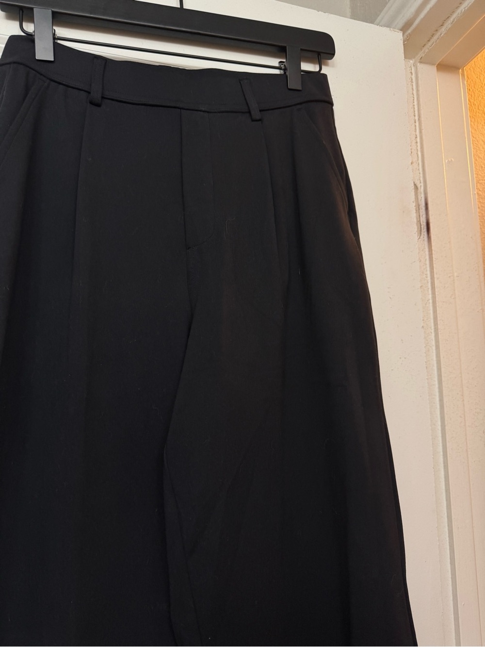 Halara High-Waist Black Wide-Leg Women's Trousers - Picture 3 of 10